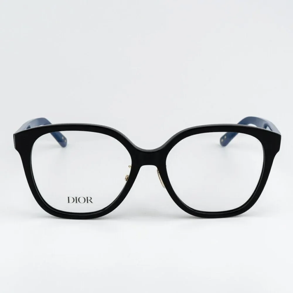 NEW Dior LAPARISIENNEDIORO S3F 1000 Shiny Black Blue Women Eyeglasses